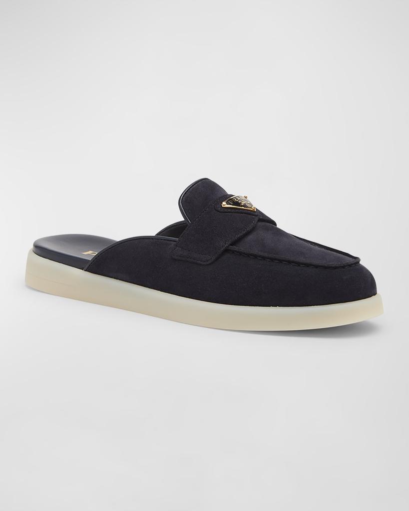 Prada Saint Tropez Suede Mules - Slippers - Free Shipping