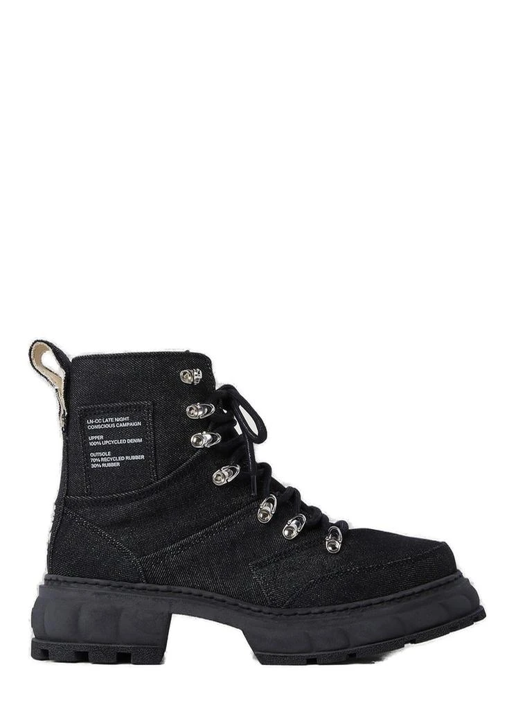 Virón Virón X LN CC Disruptor Denim Lace-Up Boots 1