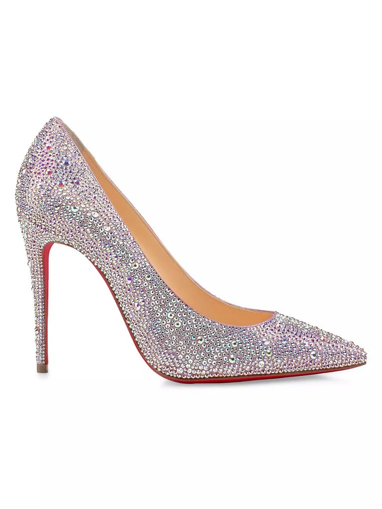 Christian Louboutin Kate Strass Metallic Suede 100MM Pumps 1