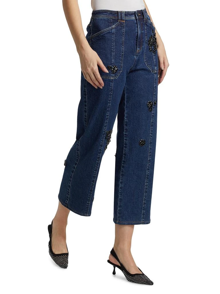 Cinq à Sept Andy Embellished Crop Jeans 3