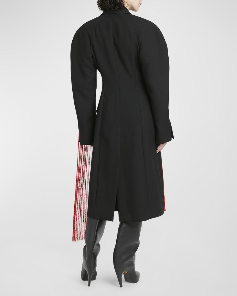 Alexander McQueen Brushstroke Embroidered Fringe Double