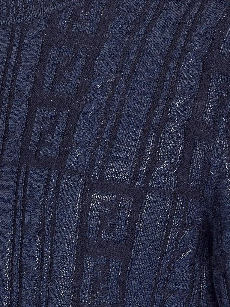 Fendi Braided wool sweater with ff details 5