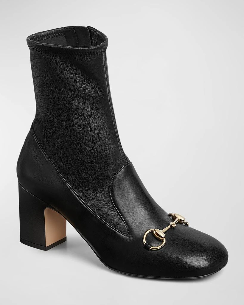 Gucci Lady Leather Bit Loafer Booties 2