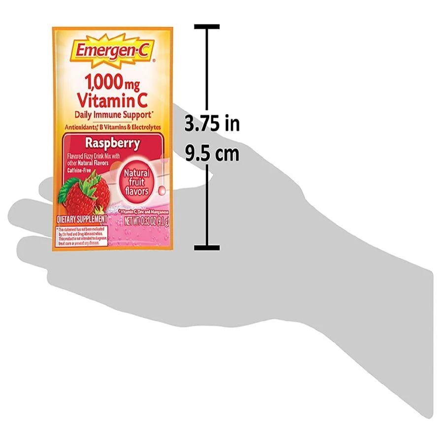 Emergen-C Daily Immune Support Drink with 1000 mg Vitamin C, Antioxidants, & B Vitamins Raspberry 5