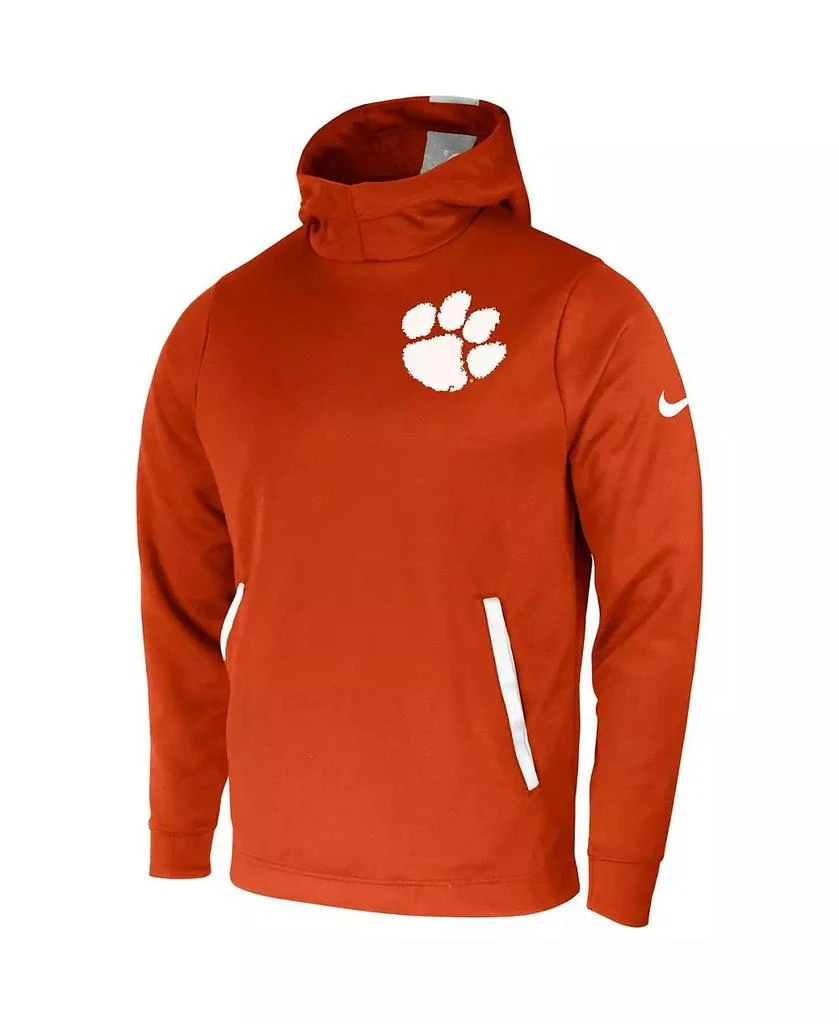 NIKE Men's Orange Clemson Tigers 2-Hit Performance Pullover Hoodie 3