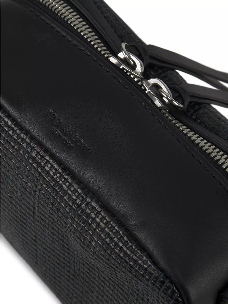Rag & Bone Cami Leather-Trimmed Woven Camera Bag 5
