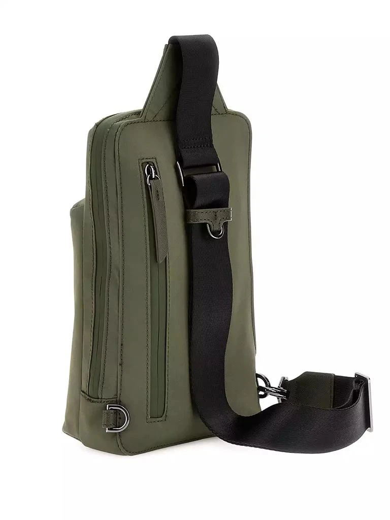 GUESS Men's Crossover Zip Logo Sling Bag 2