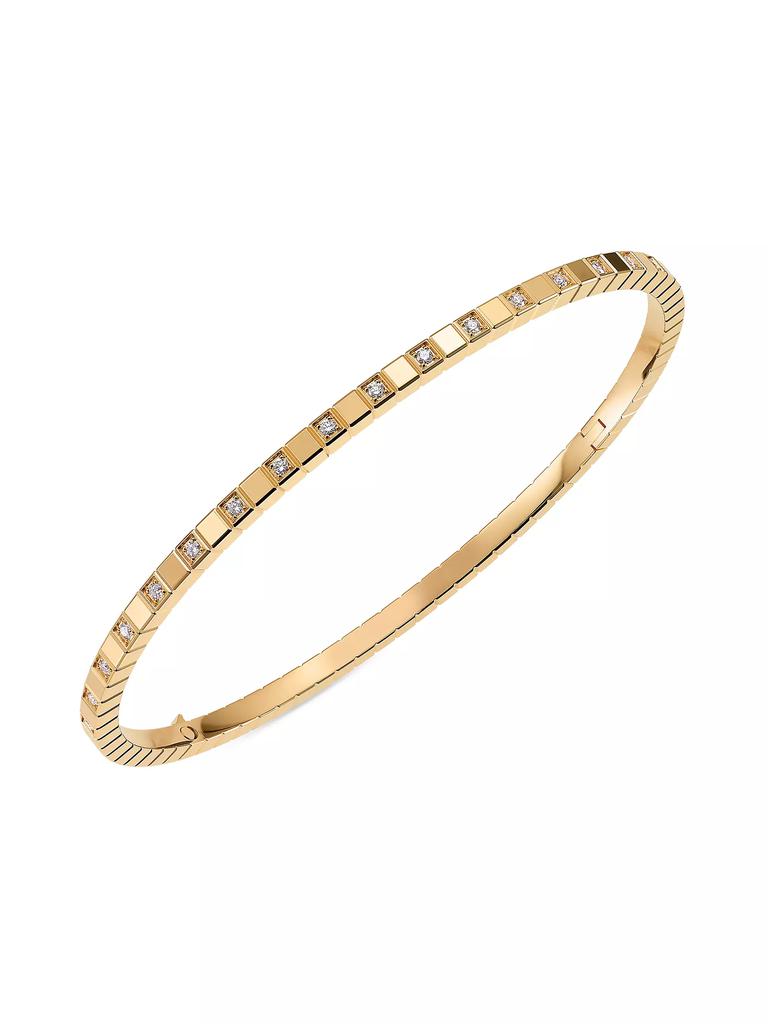 Chopard 18K Yellow Gold & Diamond Ice Cube Bangle Bracelet