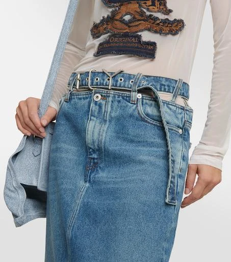 Y/Project Y Belt denim maxi skirt 4
