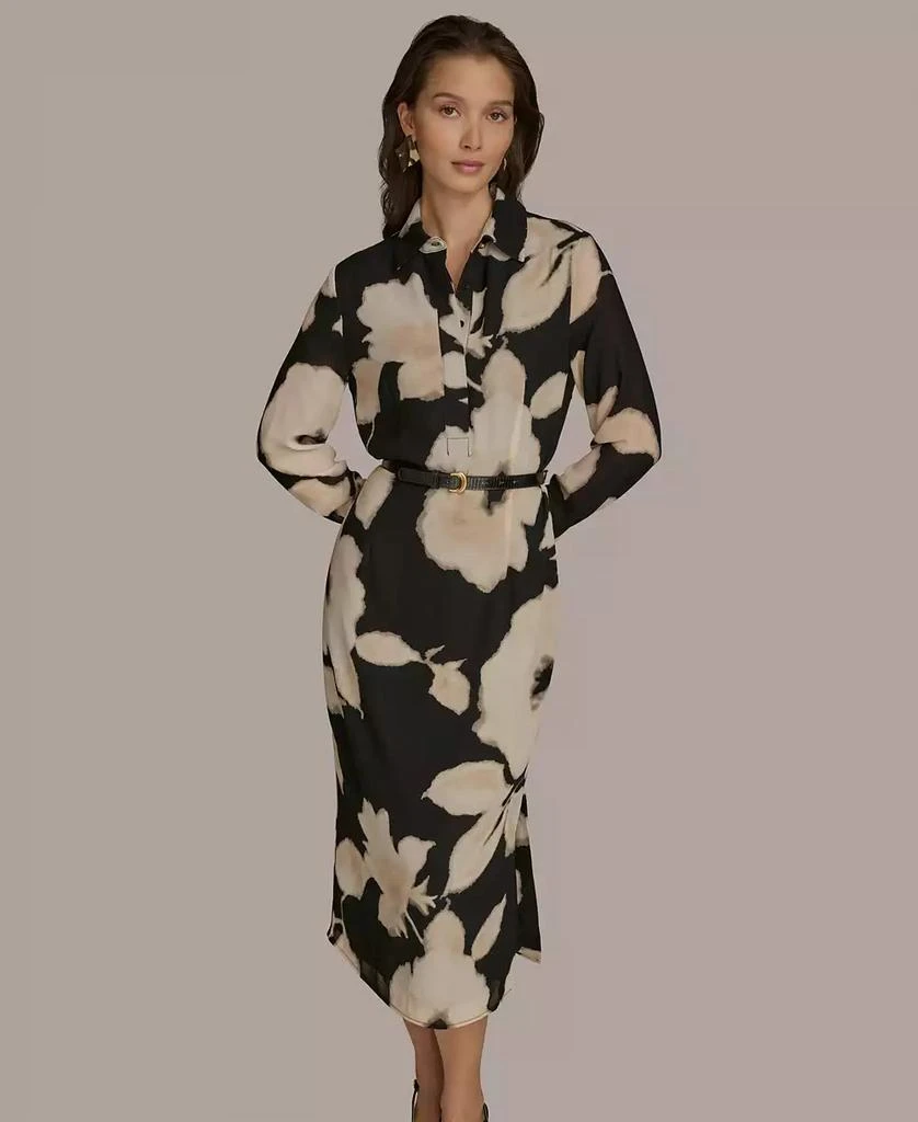 Donna Karan Women's Floral-Print Shirtdress 3