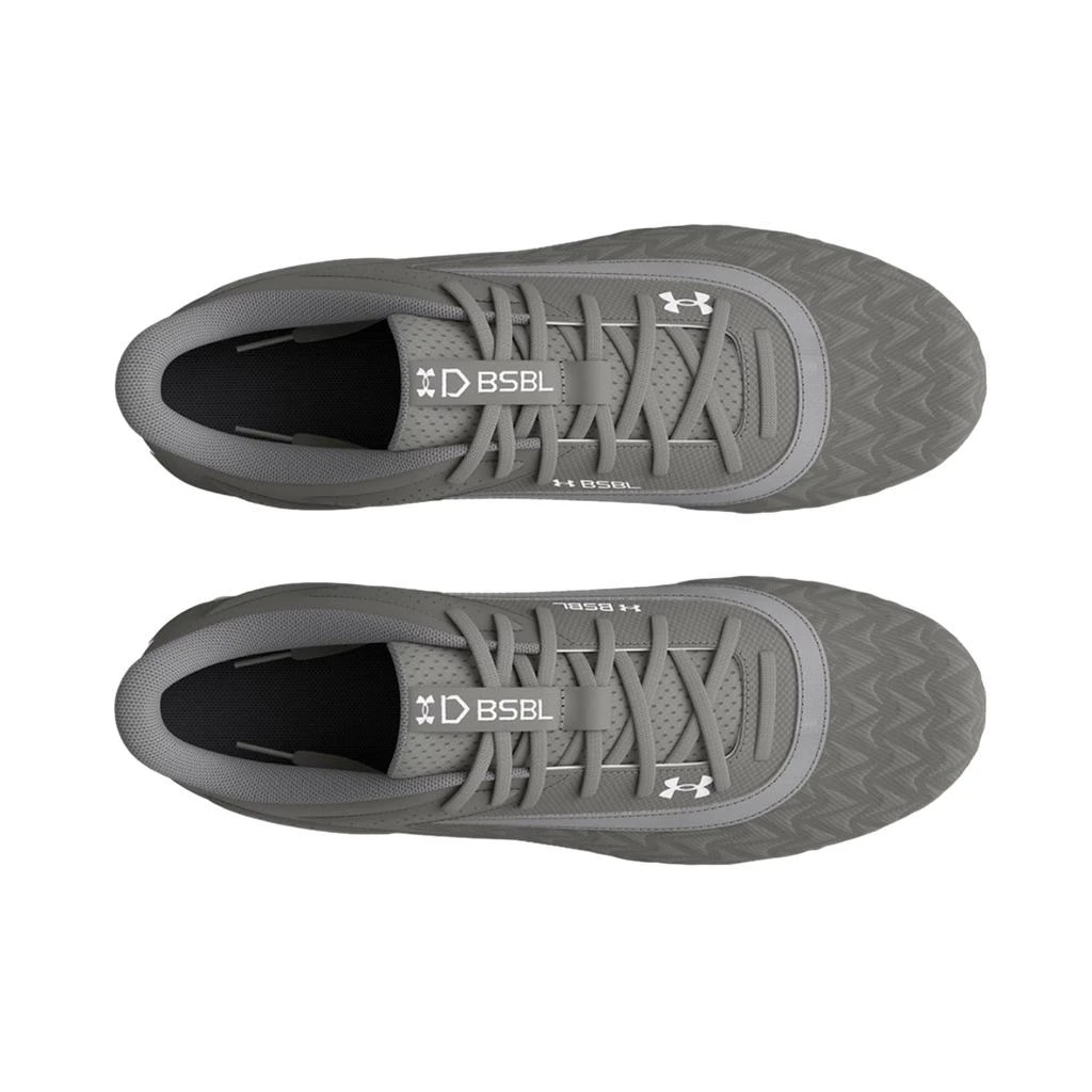 Under Armour Leadoff Low RM 3.0 Baseball Cleat Grey / Grey / White  3027447-101 Men's 3