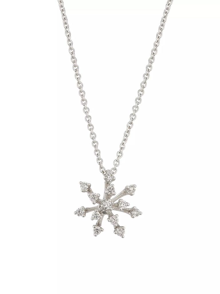 HUEB Luminus 18K White Gold & 0.18 TCW Diamond Pendant Necklace