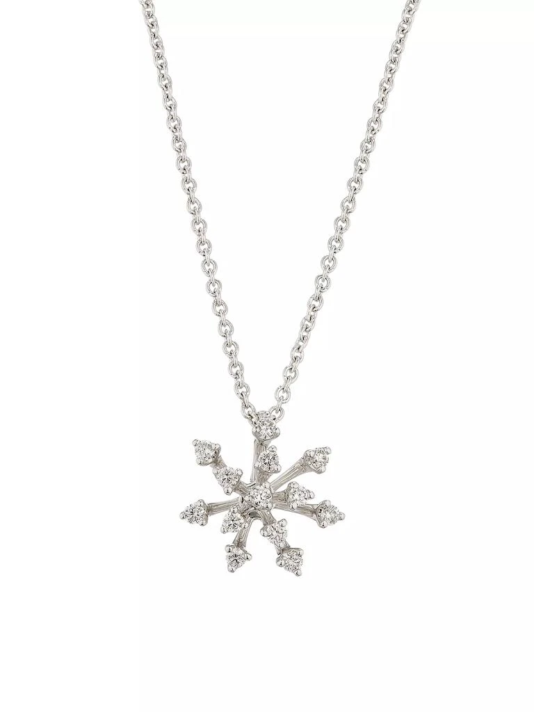 HUEB Luminus 18K White Gold & 0.18 TCW Diamond Pendant Necklace 1