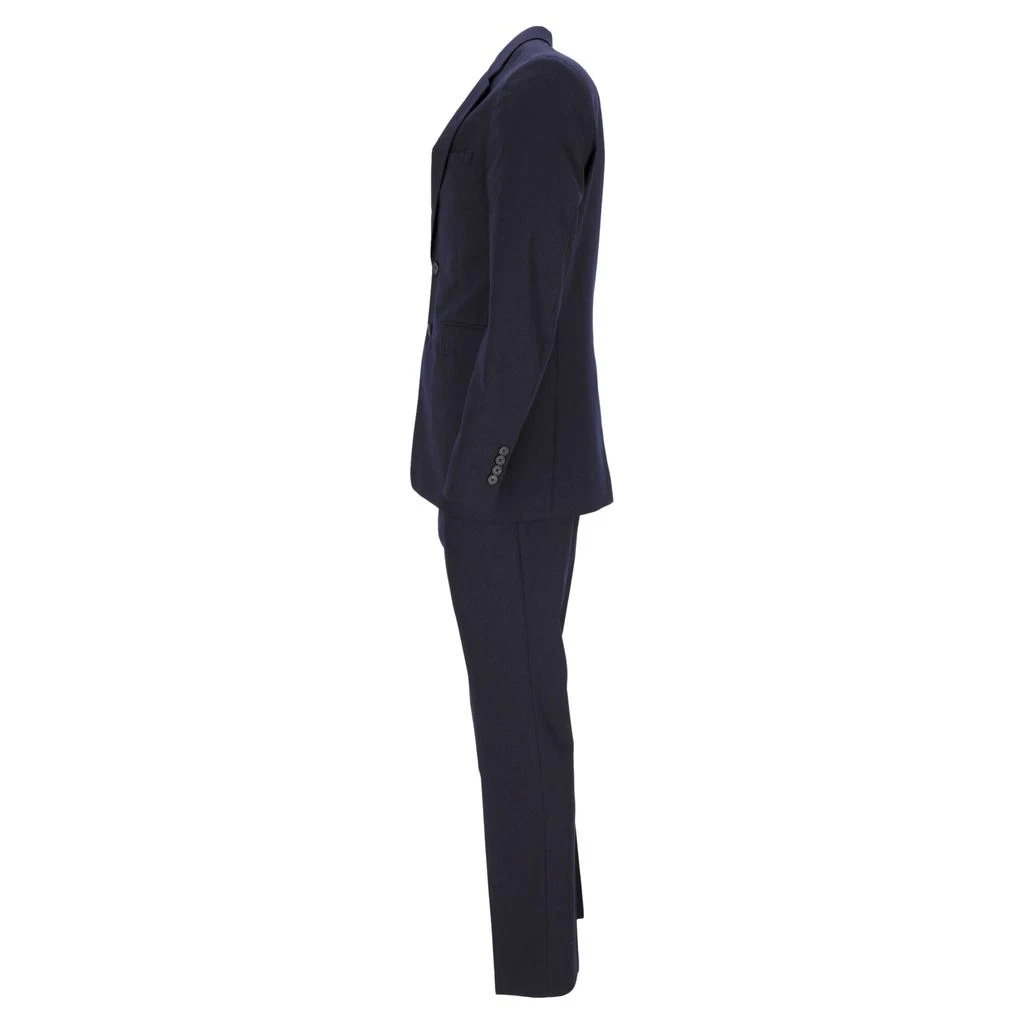 Burberry London Single-Breasted Suit and Pants Set in Navy Blue Wool 2