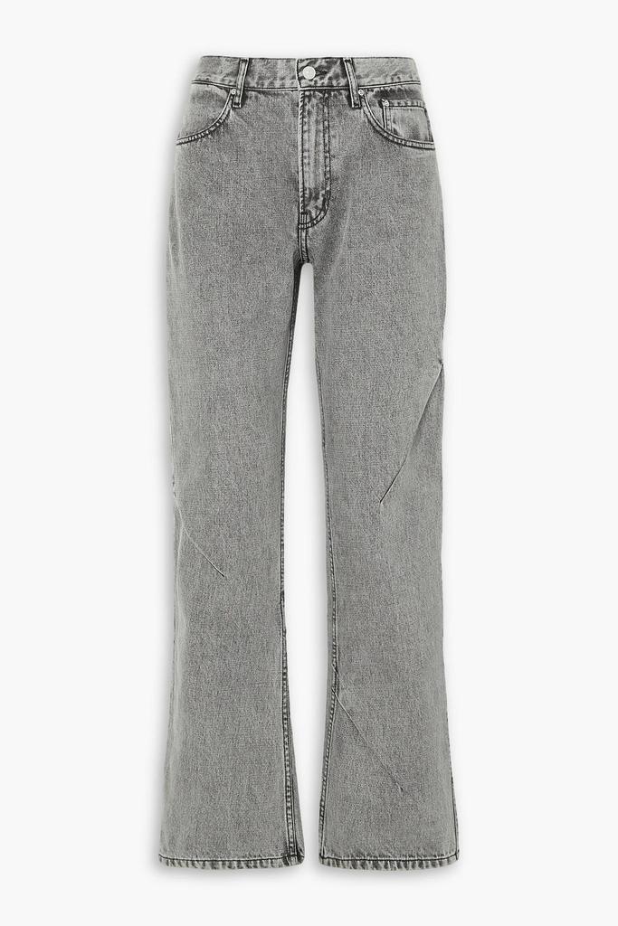 GAUCHERE Bleached high-rise straight-leg jeans