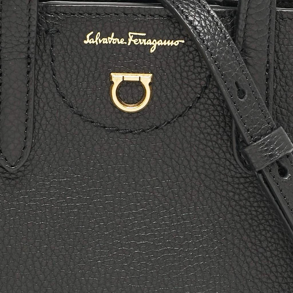Salvatore Ferragamo Salvatore Ferragamo Black Leather Mini Travel Tote 5