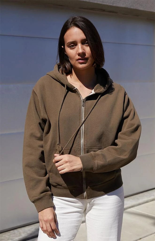 John Galt Brown Full Zip Hoodie 2