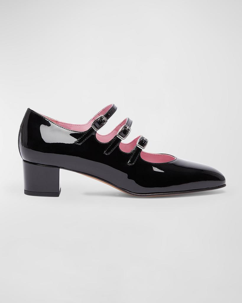 CAREL Kina Patent Mary Jane Trio Pumps