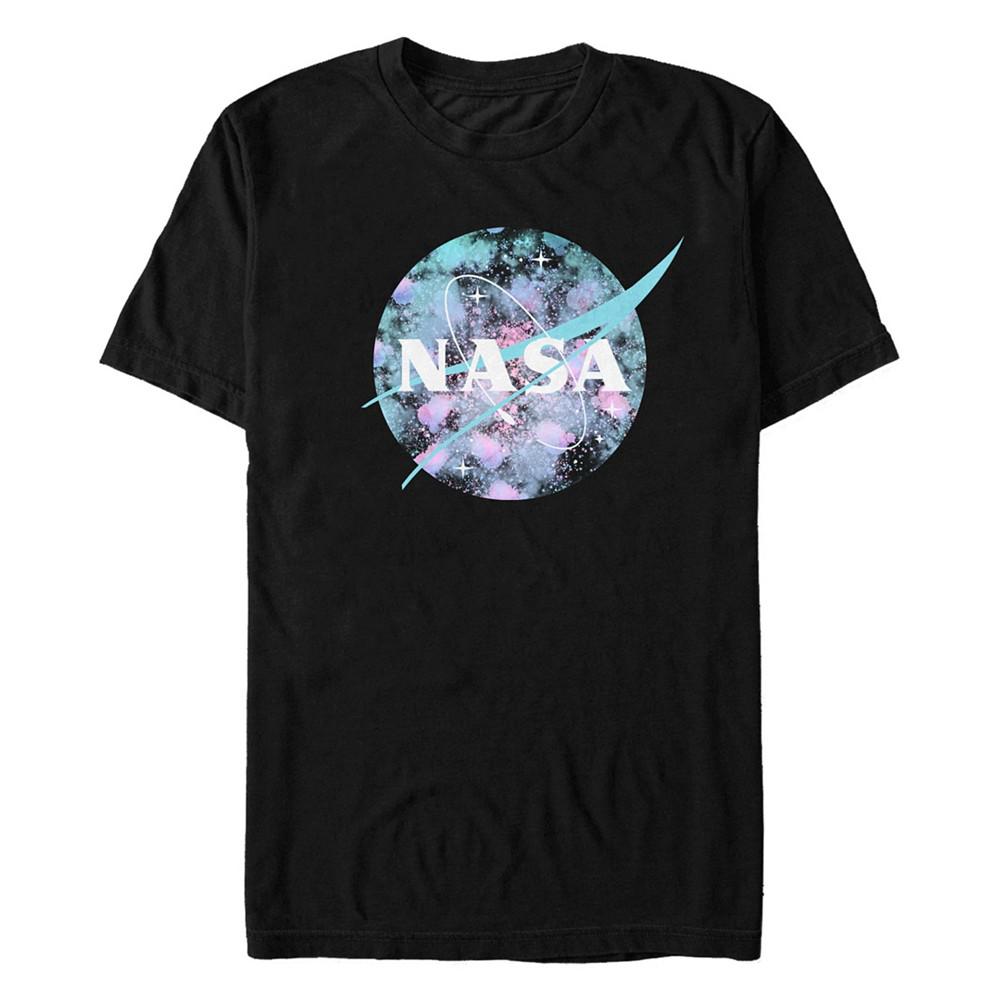 Fifth Sun NASA Men's Spray Paint Galaxy Logo Short Sleeve T- shirt