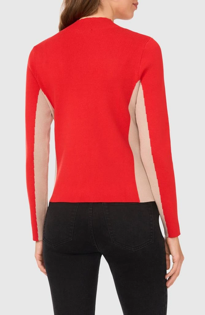 Halogen Colorblock Mock Neck Sweater 2