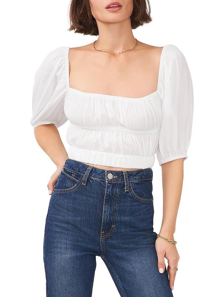 1. State Womens Gathered Ruched Halter Top 1