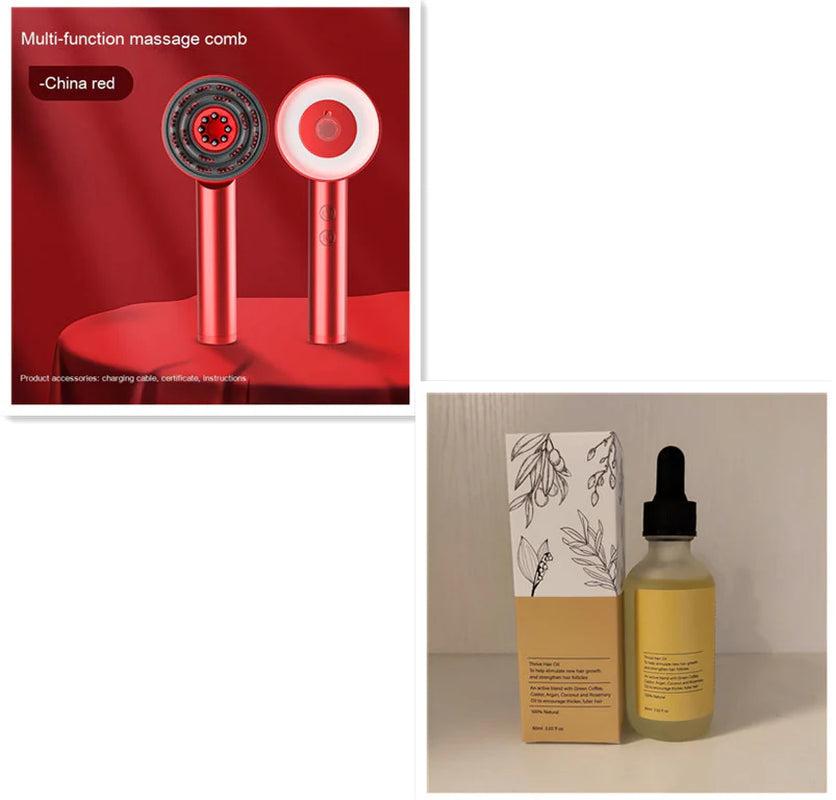 PROXXI Fluffy Comb Scalp Massager Infrared Hair Care and Beauty