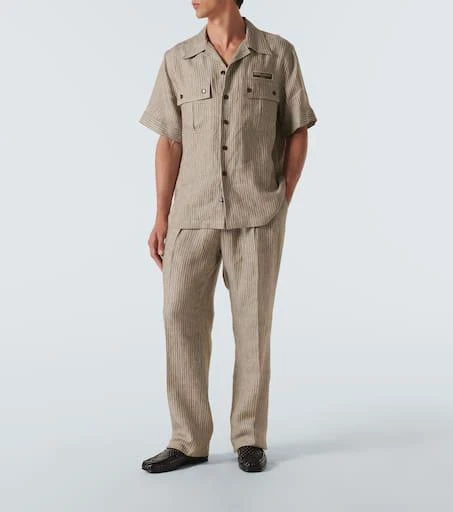 Dolce 
Gabbana Striped linen shirt 2