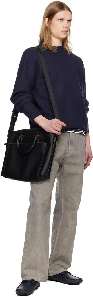 Hugo Boss Black Grained Faux-Leather Briefcase 4