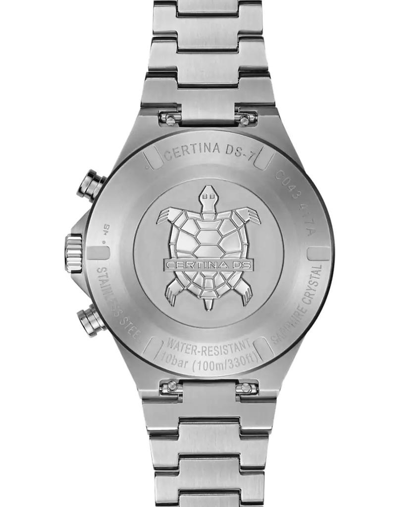 Certina Men's Swiss Chronograph DS-7 Stainless Steel Bracelet Watch 41mm