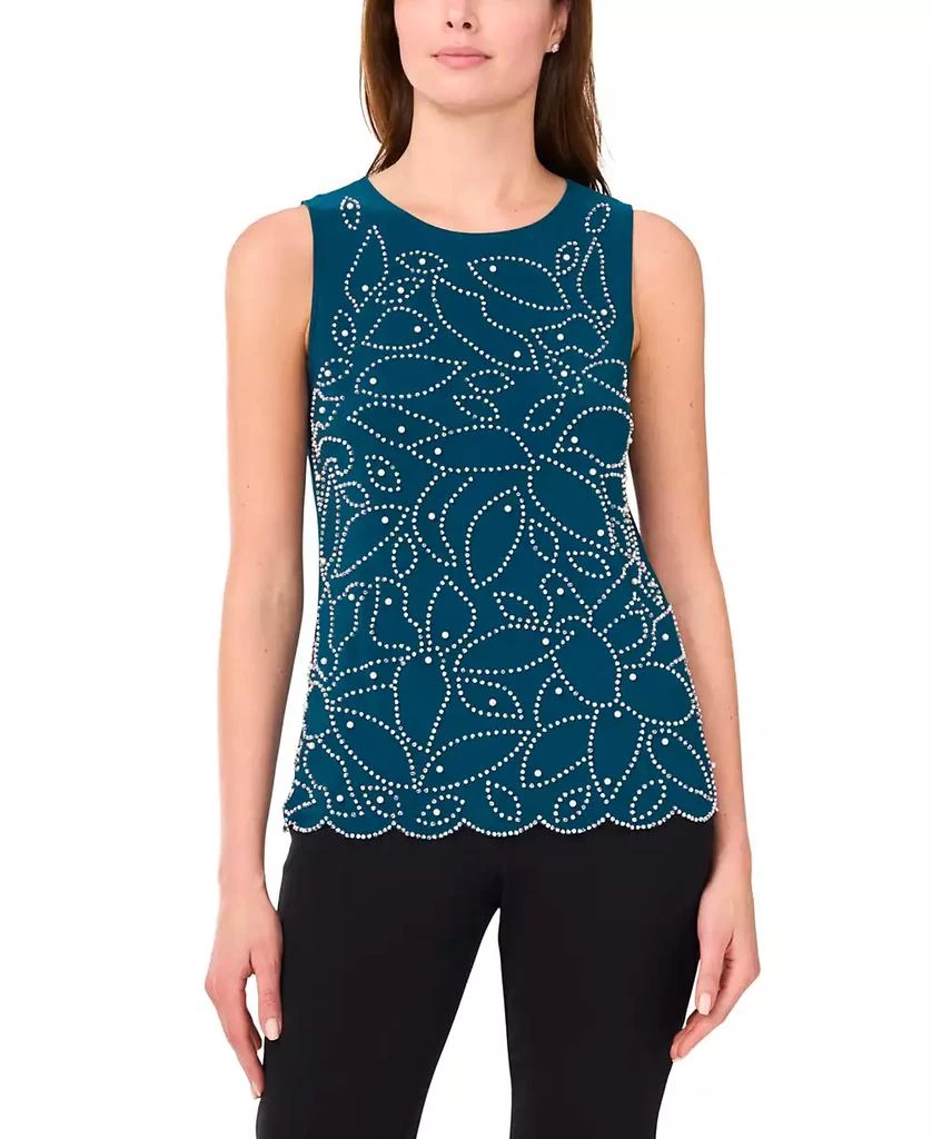 MSK Women's Scalloped-Hem Tank Top 1