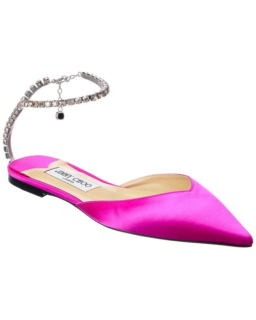 Jimmy Choo Saeda Satin Flat 1