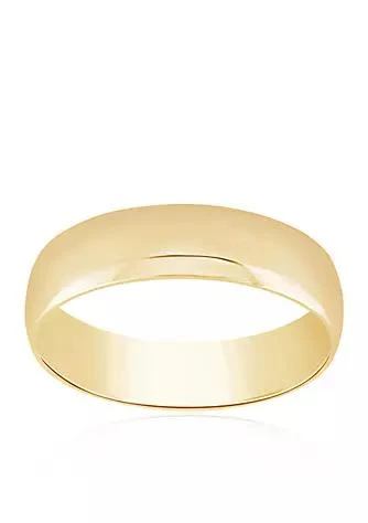 Belk & Co. Polished Comfort Fit Band Ring in 10k Yellow Gold from Belk