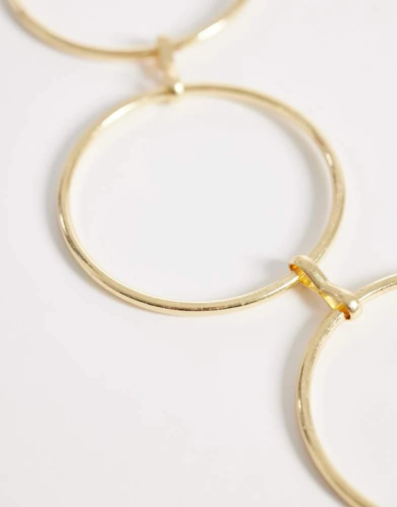 My Accessories My Accessories large rings chain belt in gold 3