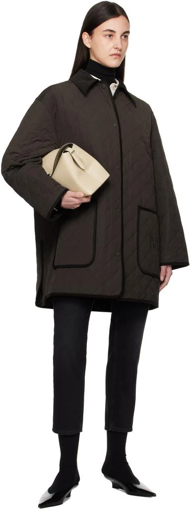Totême Brown Quilted Barn Jacket 4