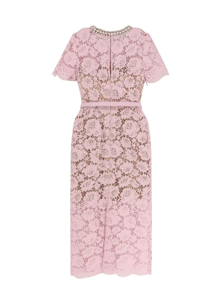 Self Portrait Self-Portrait Fine Lace Embellished Midi Dress 2