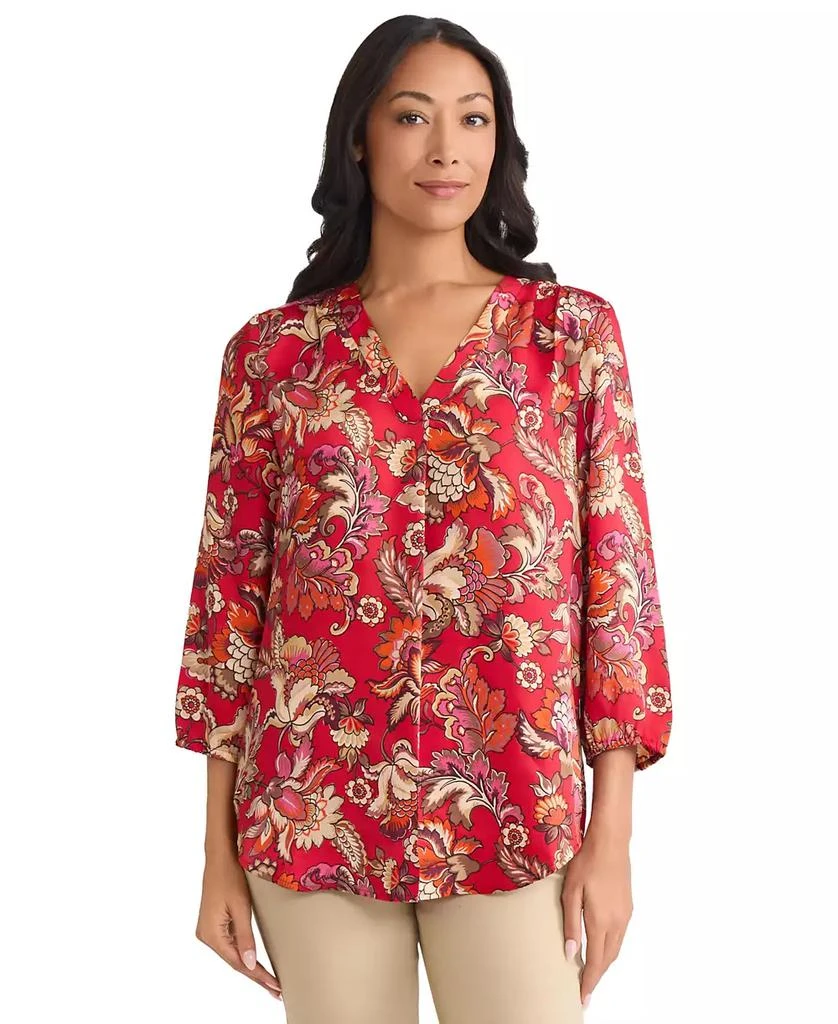 JONES NEW YORK Women
s V-Neck Tunic Top 1