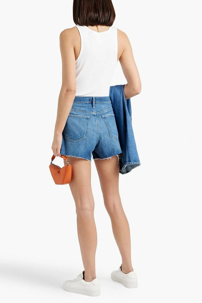 FRAME Le Brigette distressed denim shorts 3