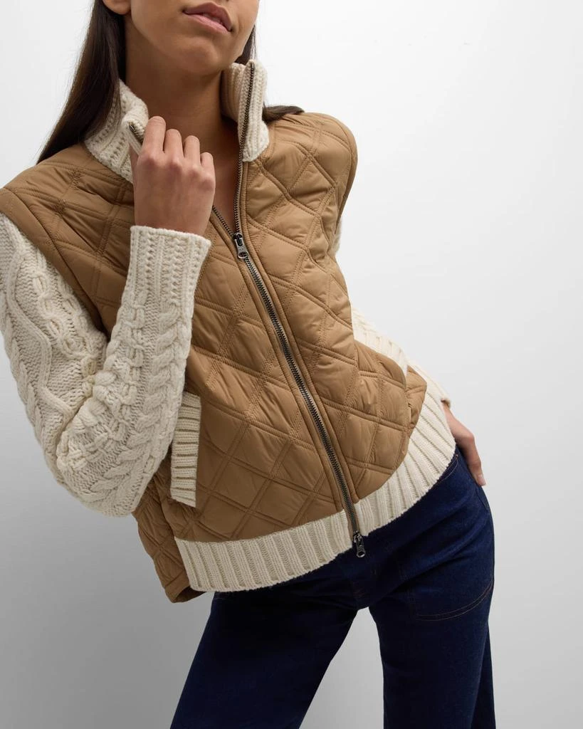 VERONICA BEARD Patra Mixed-Media Jacket 7