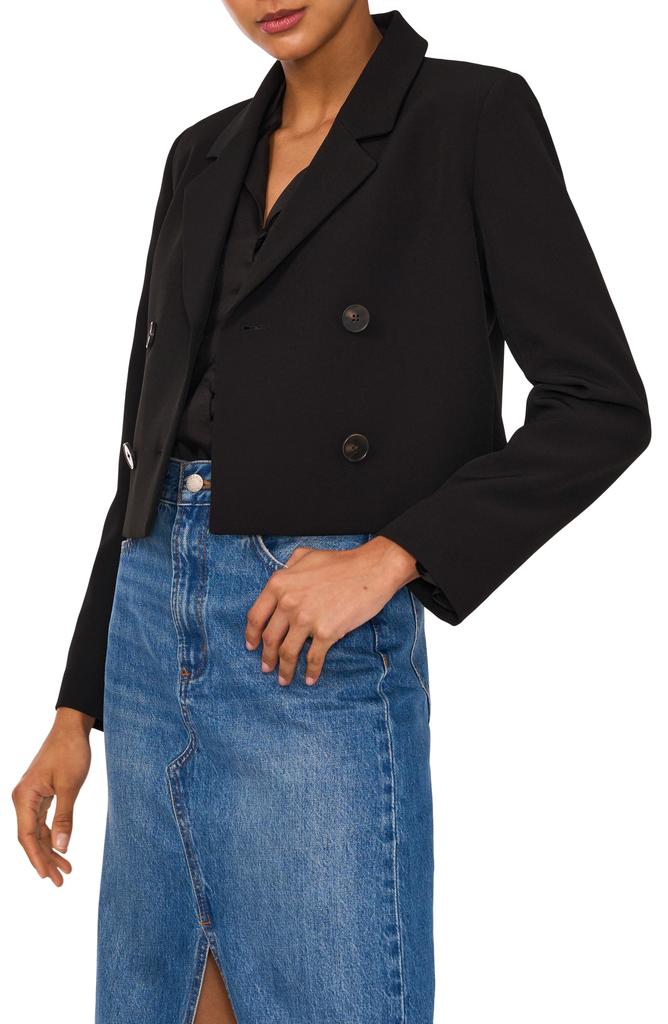1. State Double Breasted Crop Blazer