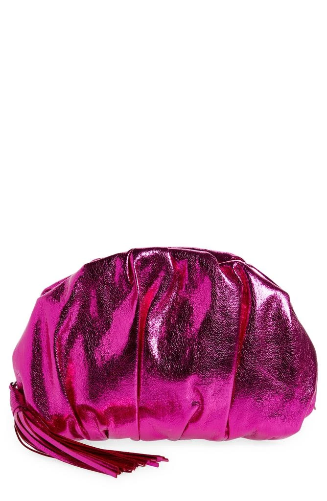 Rebecca Minkoff Ruched Faux Leather Clutch 1