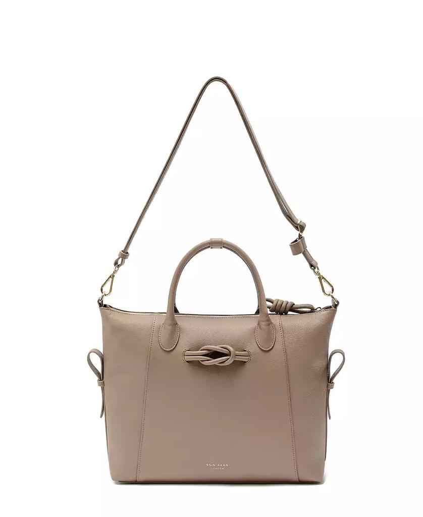 Esin Akan Wimbledon Large Leather Backpack Tote