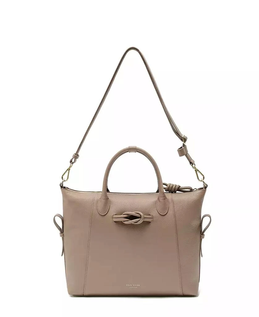 Esin Akan Wimbledon Large Leather Backpack Tote 2