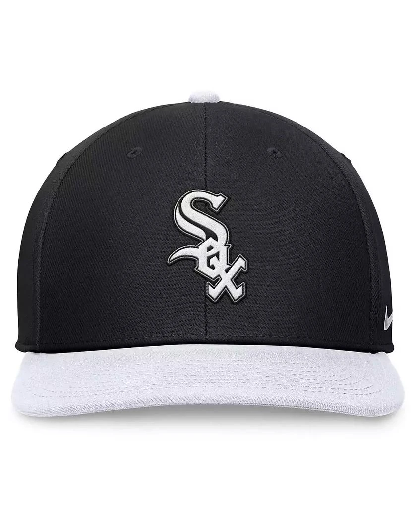 Nike Men's Black/White Chicago White Sox Evergreen Two-Tone Snapback Hat 2