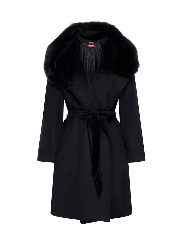 【送料&関税込】Max Mara Studio usa Coat Max Mara Max Mara Studio Belted Long-Sleeved Coat - Jackets