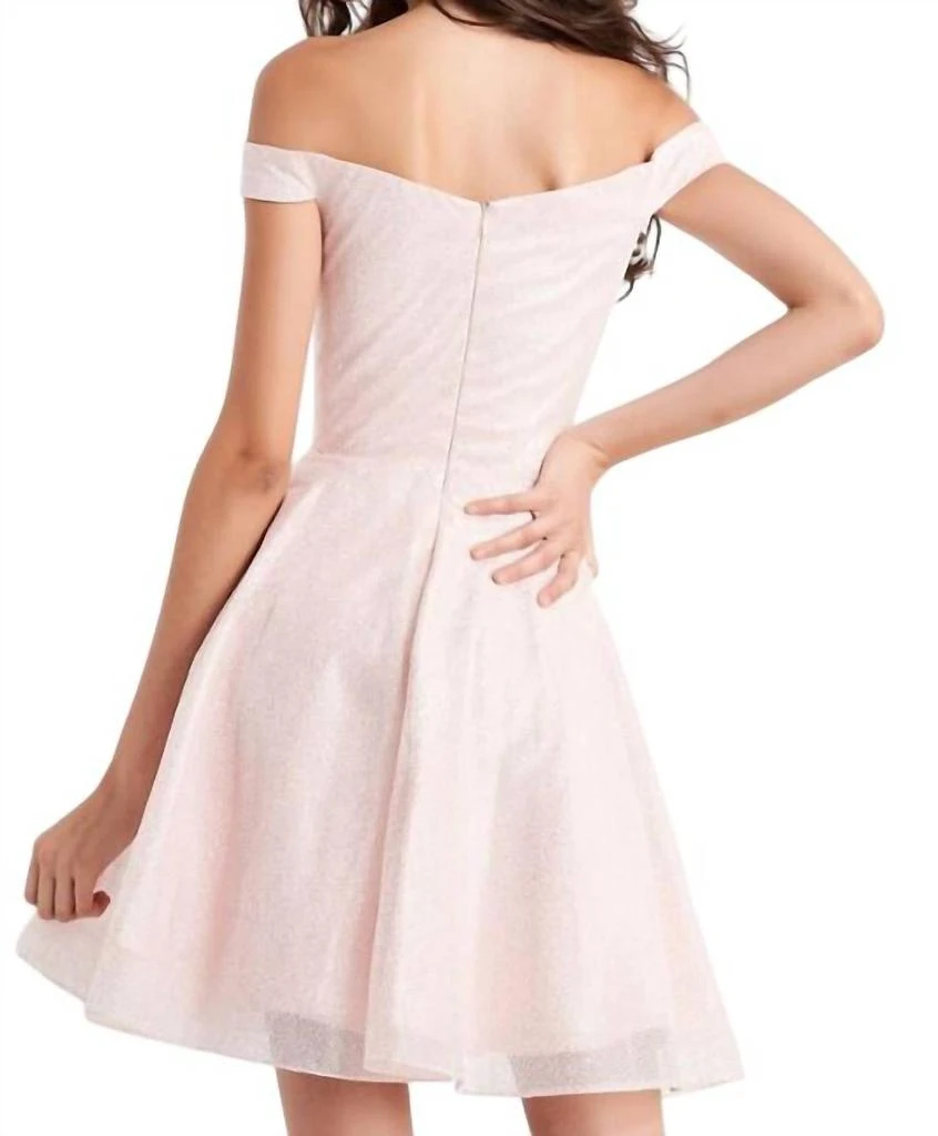 JVN Jvn - Off The Shoulder Glitter Prom Dress 3