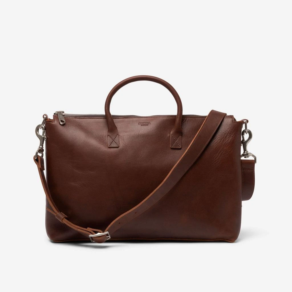 Shinola Shinola Utility Brown USA Heritage Leather Computer Brief 20242041-Br 2