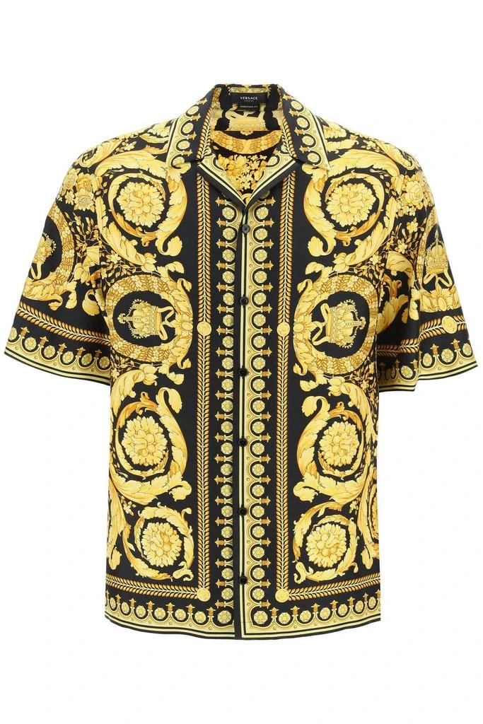 Versace Versace Short-Sleeved Barocco Printed Shirt 1