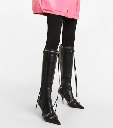 Balenciaga Cagole leather knee-high boots 4