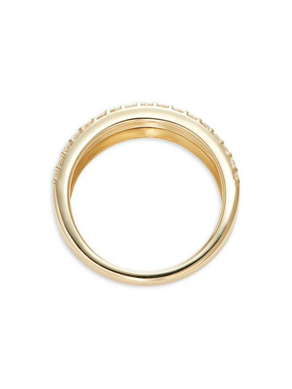 Saks Fifth Avenue 14K Yellow Gold & 0.25 TCW Diamond Split Band Ring 3