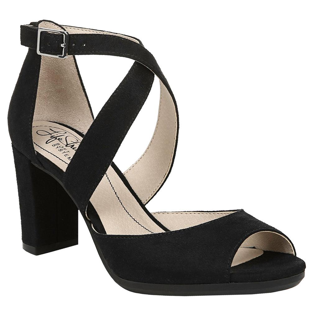 LifeStride Allison Peep Toe Ankle Strap Pumps